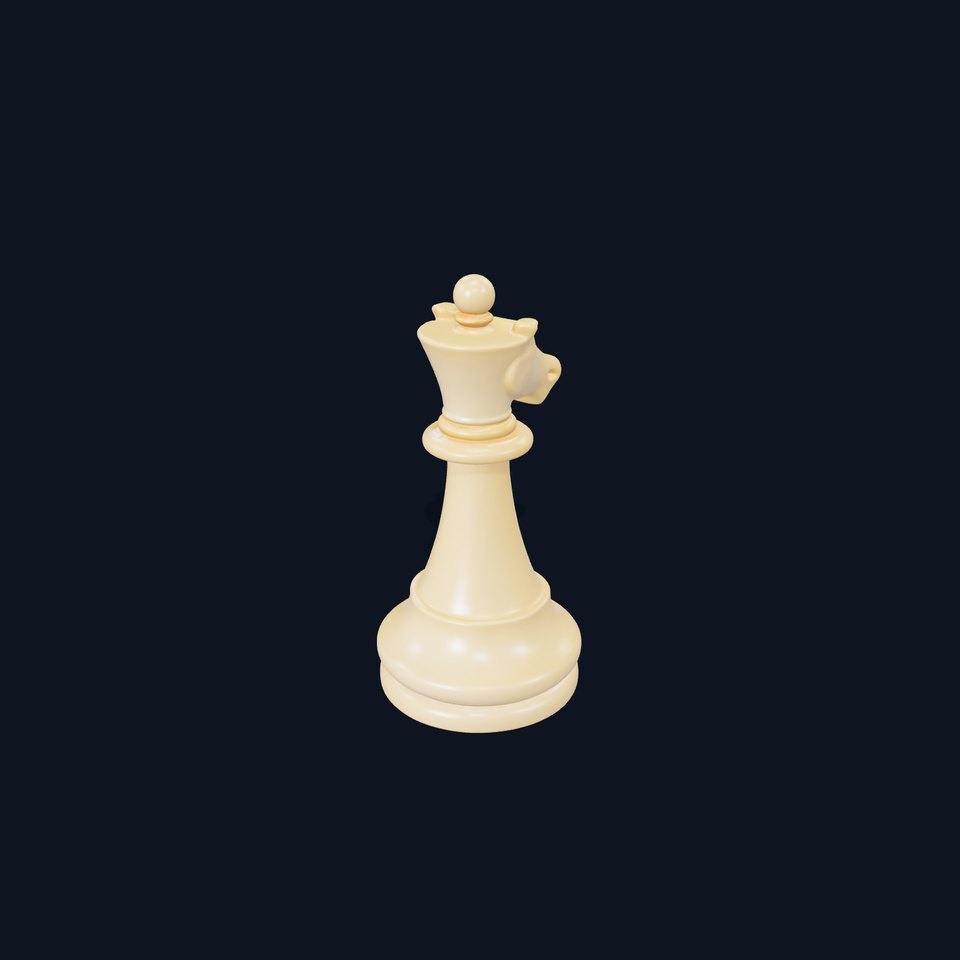 Ivory Chess Knight model pack